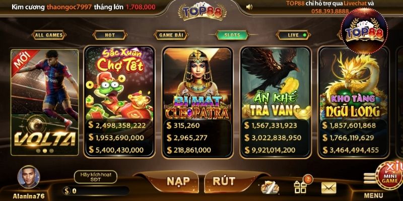 Bí quyết chơi Nổ hũ Top88 dành cho người mới