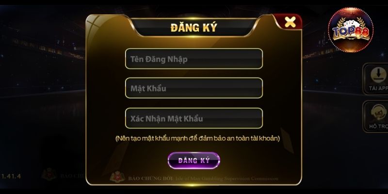 Hoàn tất thông tin vào form