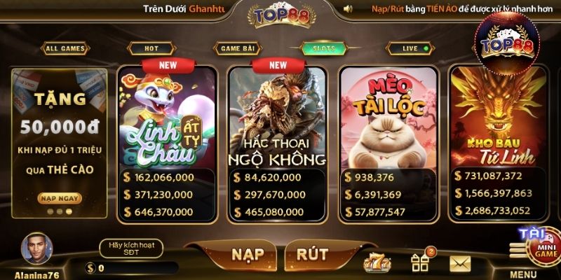 Khái niệm về Nổ hũ Top88