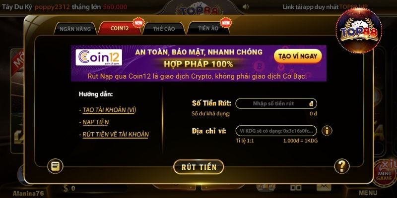 Quy trình rút vốn về tài khoản